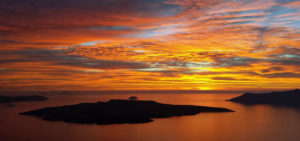vedere il tramonto a Santorini